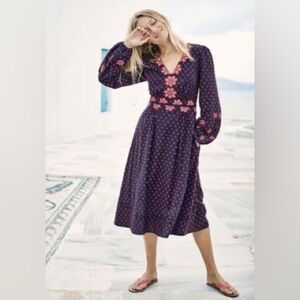 BODEN Flossie embroidered dress sz. 12L